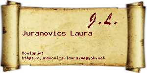 Juranovics Laura névjegykártya